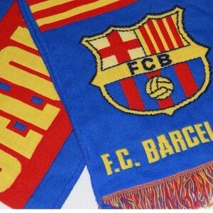 FC Barcelona Blue and Red Scarf,Unisex